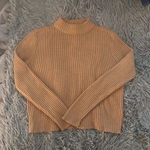 Mockneck tan sweater/shirt from Express (S)